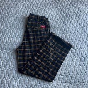 Dickies Yellow/Blue/Black Plaid Trousers